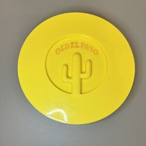 Vintage Old El Paso Round Plastic Tortilla Warmer Keeper Advertising‎ Lid